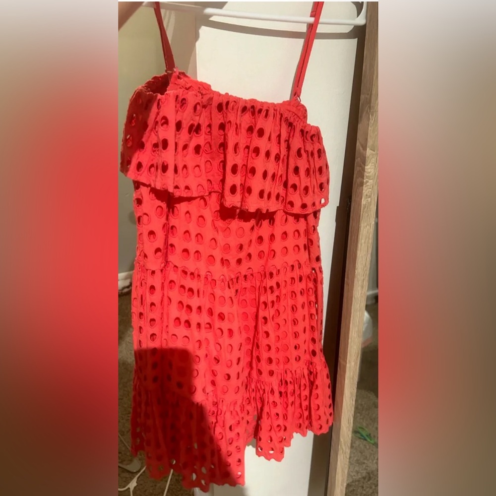 SOLID & STRIPED Red Mini Dress